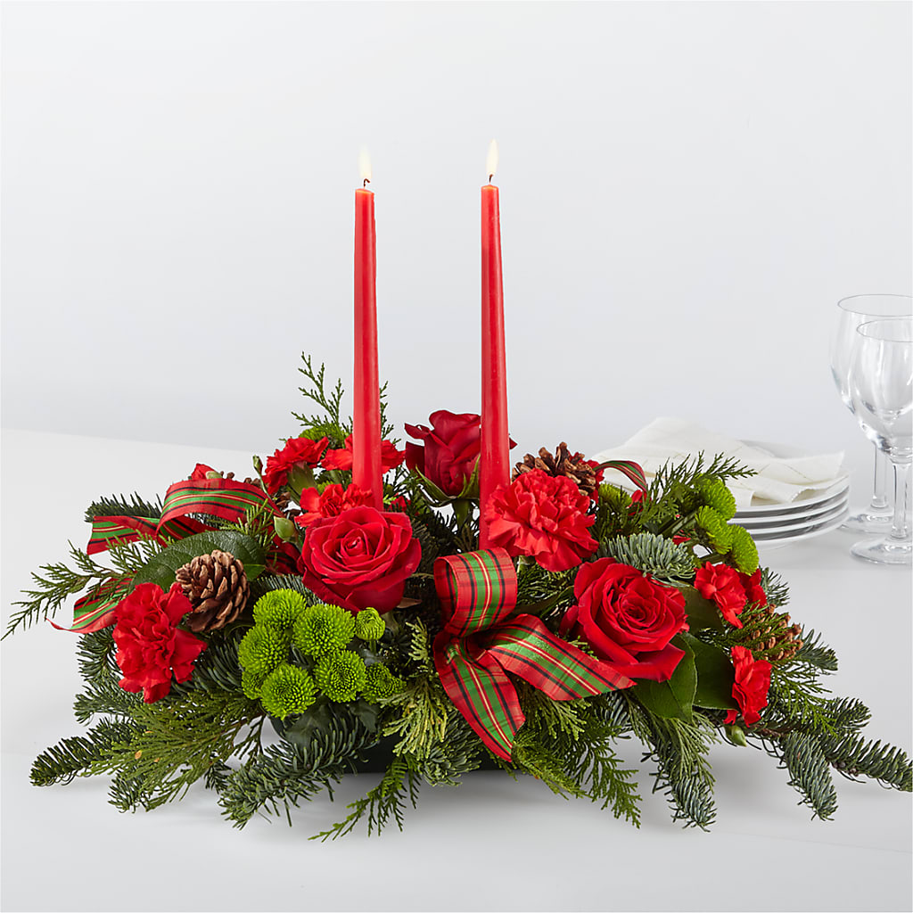 By the Candlelight Centerpiece – FUJI'S ALADDIN FLOWERS, National City CA