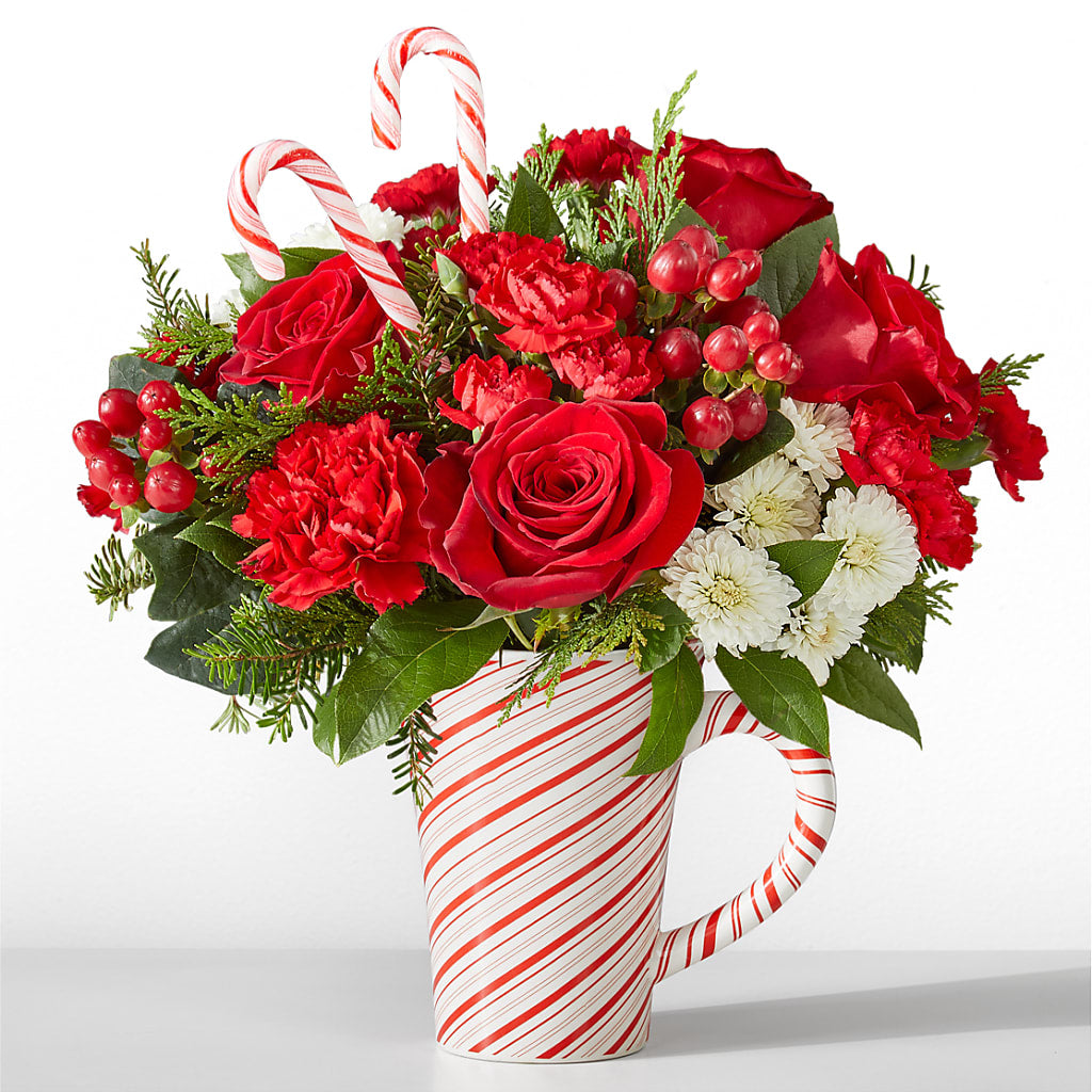 Peppermint Swirl Mug – FUJI'S ALADDIN FLOWERS, National City CA