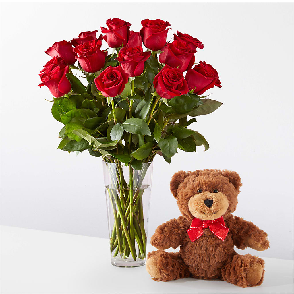 Romantic Long Stem Red Rose Bouquet Bundles – FUJI'S ALADDIN FLOWERS, National City CA