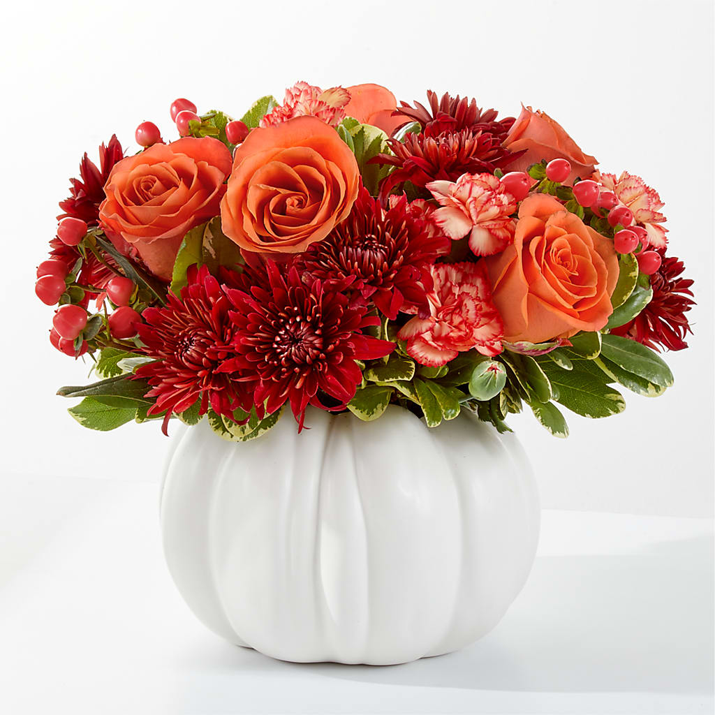Autumn Air Pumpkin Bouquet – FUJI'S ALADDIN FLOWERS, National City CA