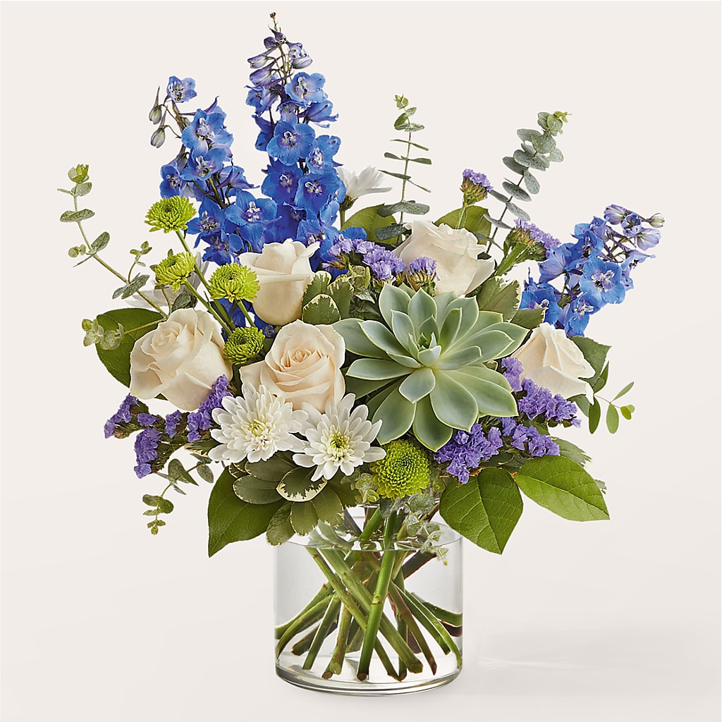 Cerulean Waves Bouquet – FUJI'S ALADDIN FLOWERS, National City CA