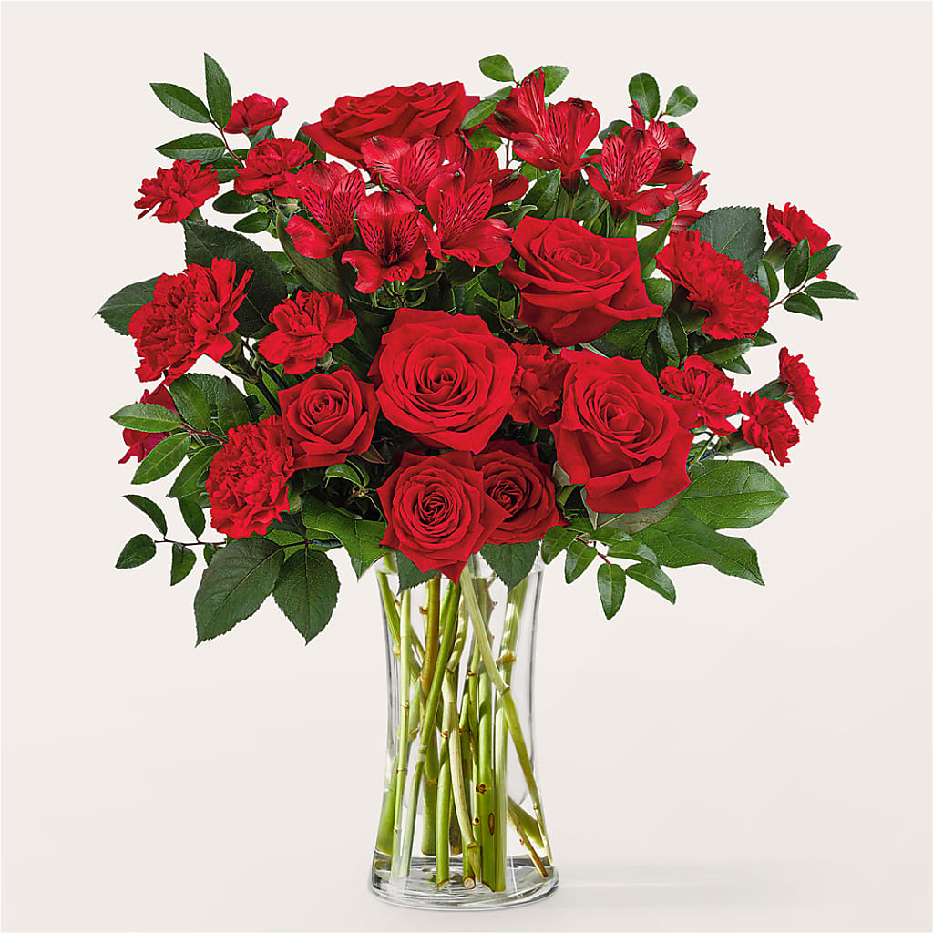 Brilliant Ruby Bouquet – FUJI'S ALADDIN FLOWERS, National City CA