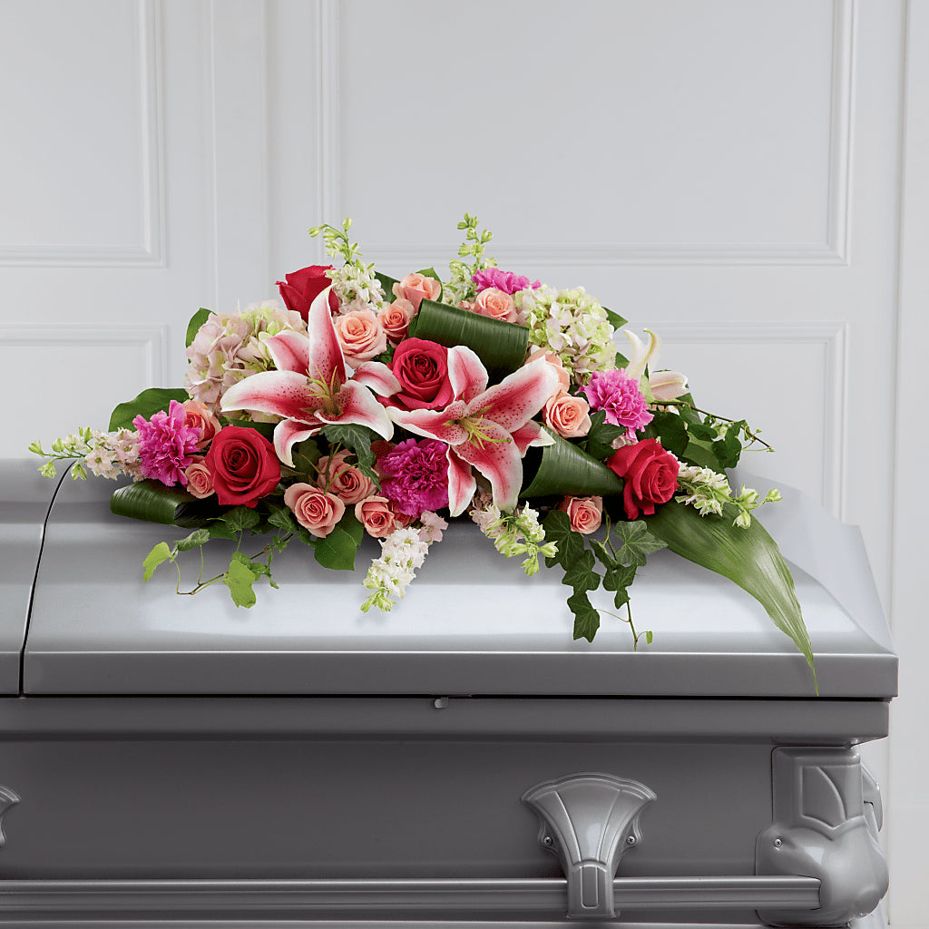 Splendid Grace Casket Spray – FUJI'S ALADDIN FLOWERS, National City CA