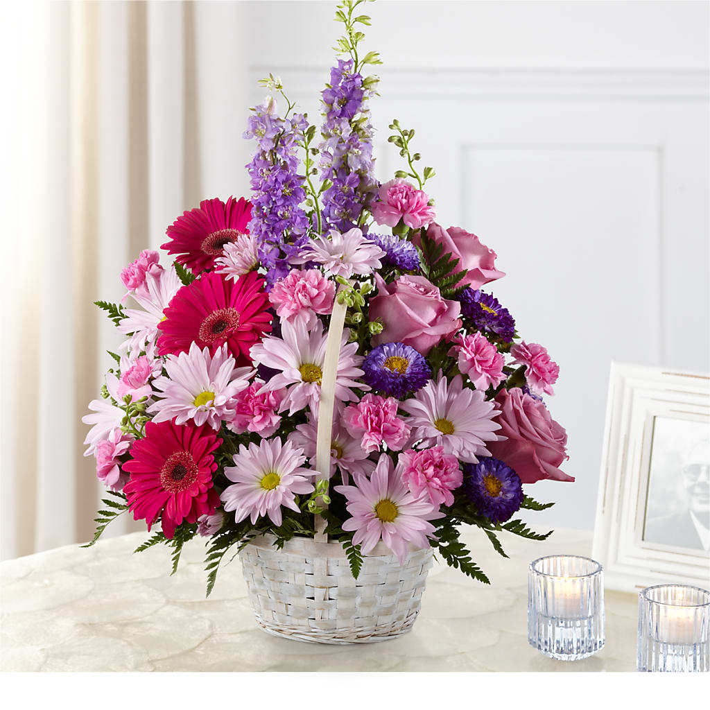 Pastel Peace Basket – FUJI'S ALADDIN FLOWERS, National City CA