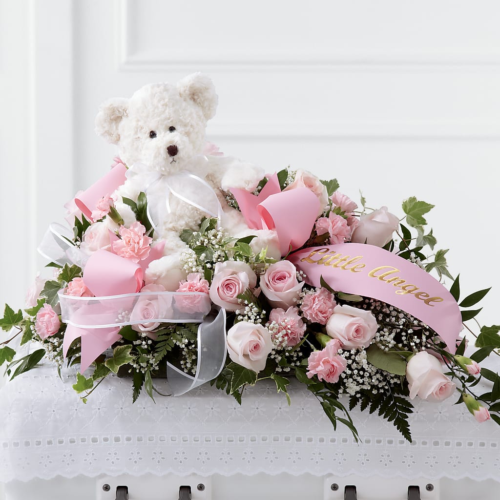 Touch of Sympathy Casket Spray – FUJI'S ALADDIN FLOWERS, National City CA