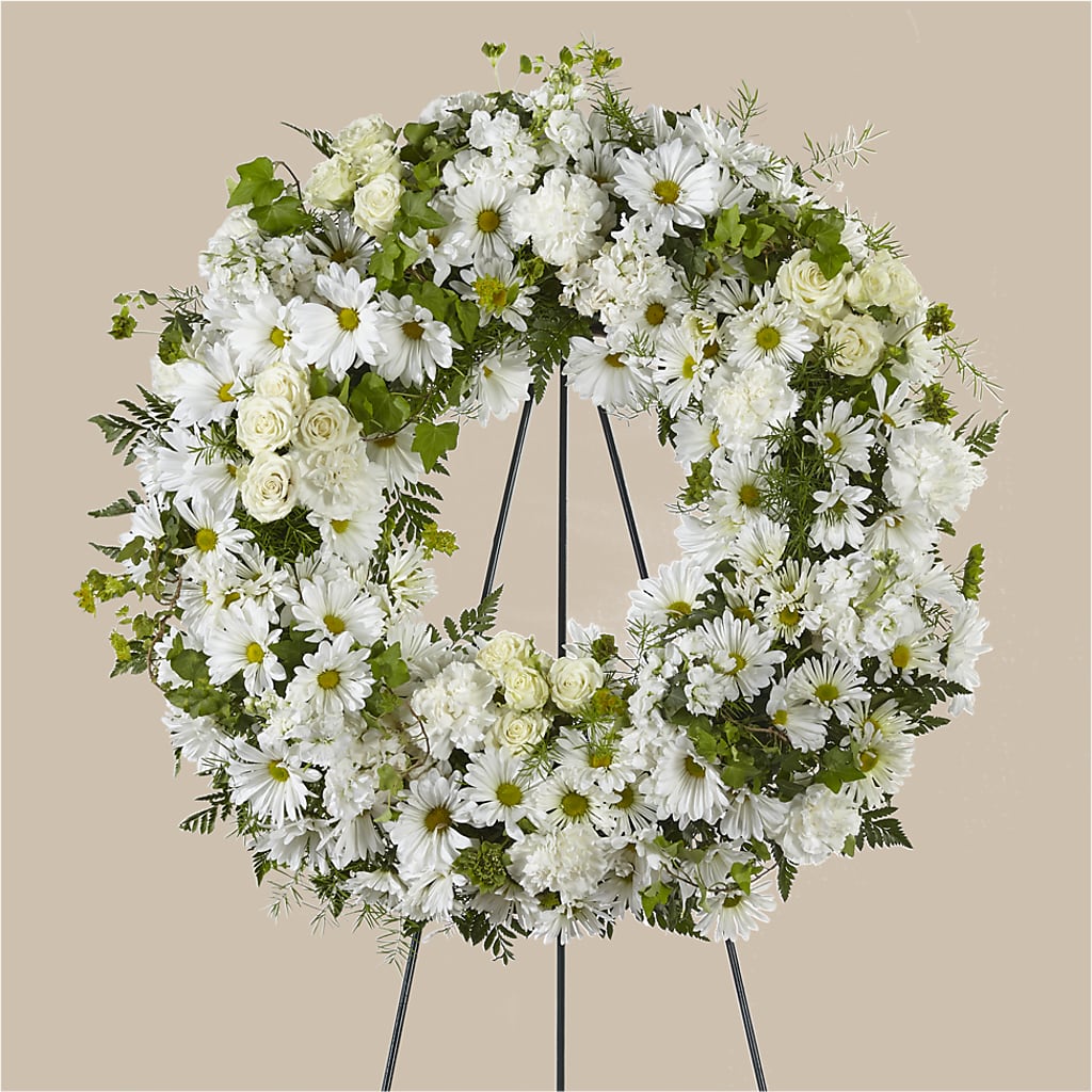 Faithful Wishes Wreath – FUJI'S ALADDIN FLOWERS, National City CA
