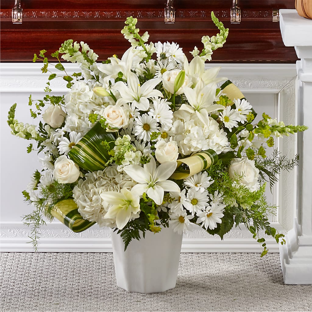 Thoughts of Tranquility Floor Basket – FUJI'S ALADDIN FLOWERS, National City CA