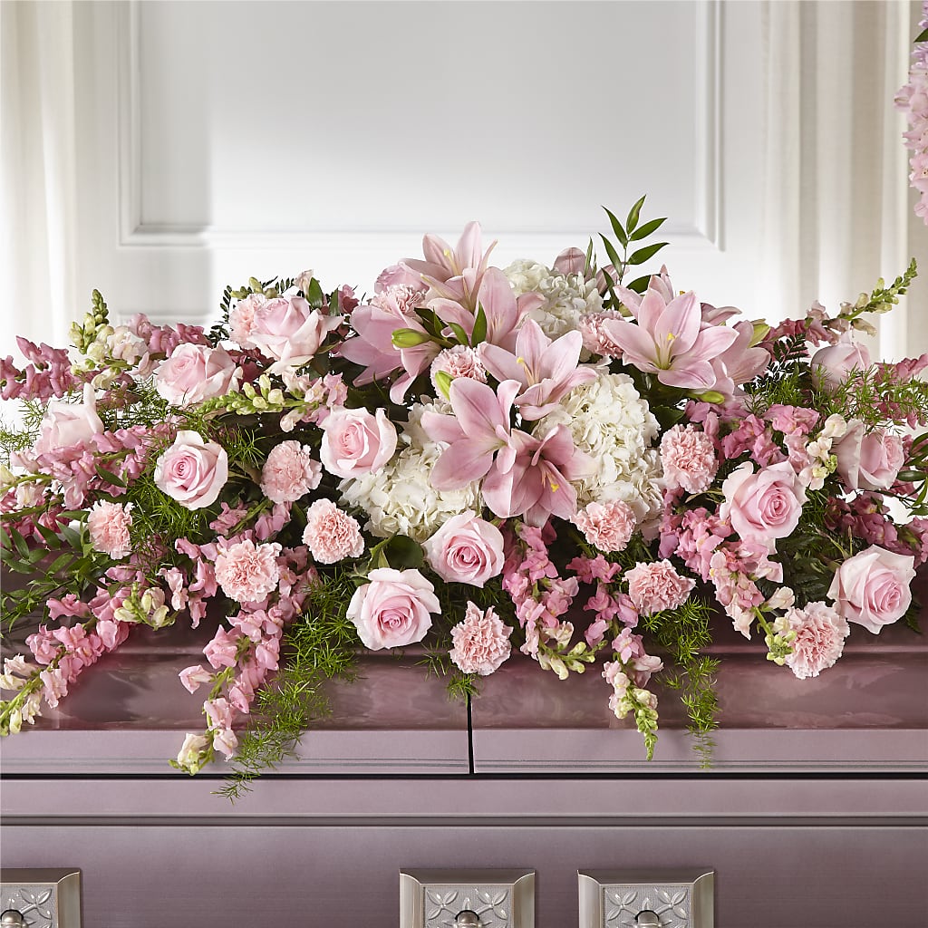 Life & Remembrance Casket Spray – FUJI'S ALADDIN FLOWERS, National City CA