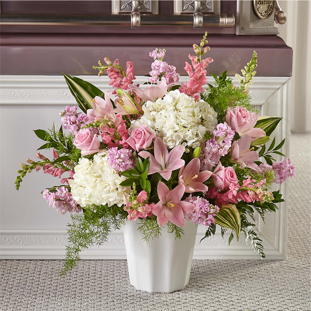 Simply Serene Floor Basket – FUJI'S ALADDIN FLOWERS, National City CA