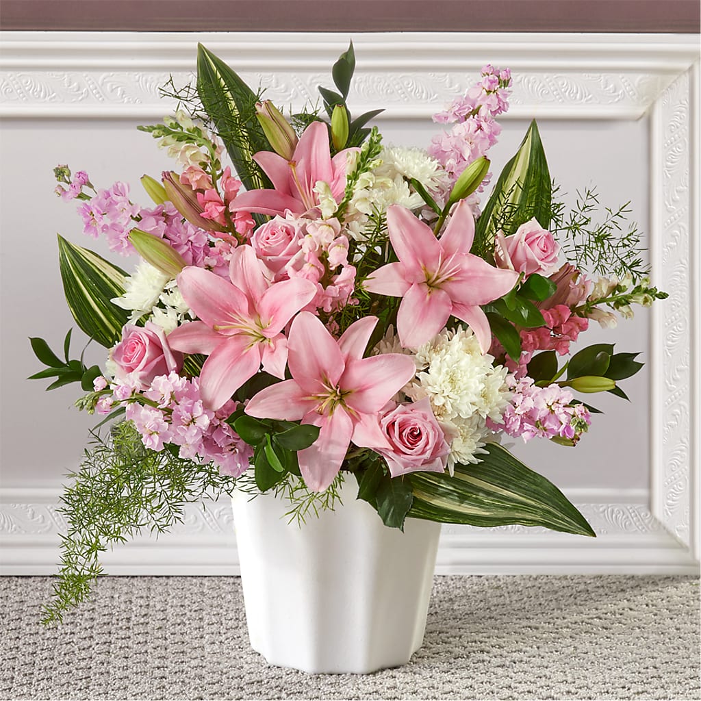 Simply Serene Floor Basket – FUJI'S ALADDIN FLOWERS, National City CA