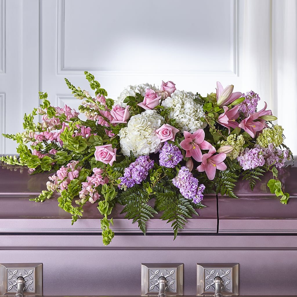 Life's Gratitude Casket Spray – FUJI'S ALADDIN FLOWERS, National City CA