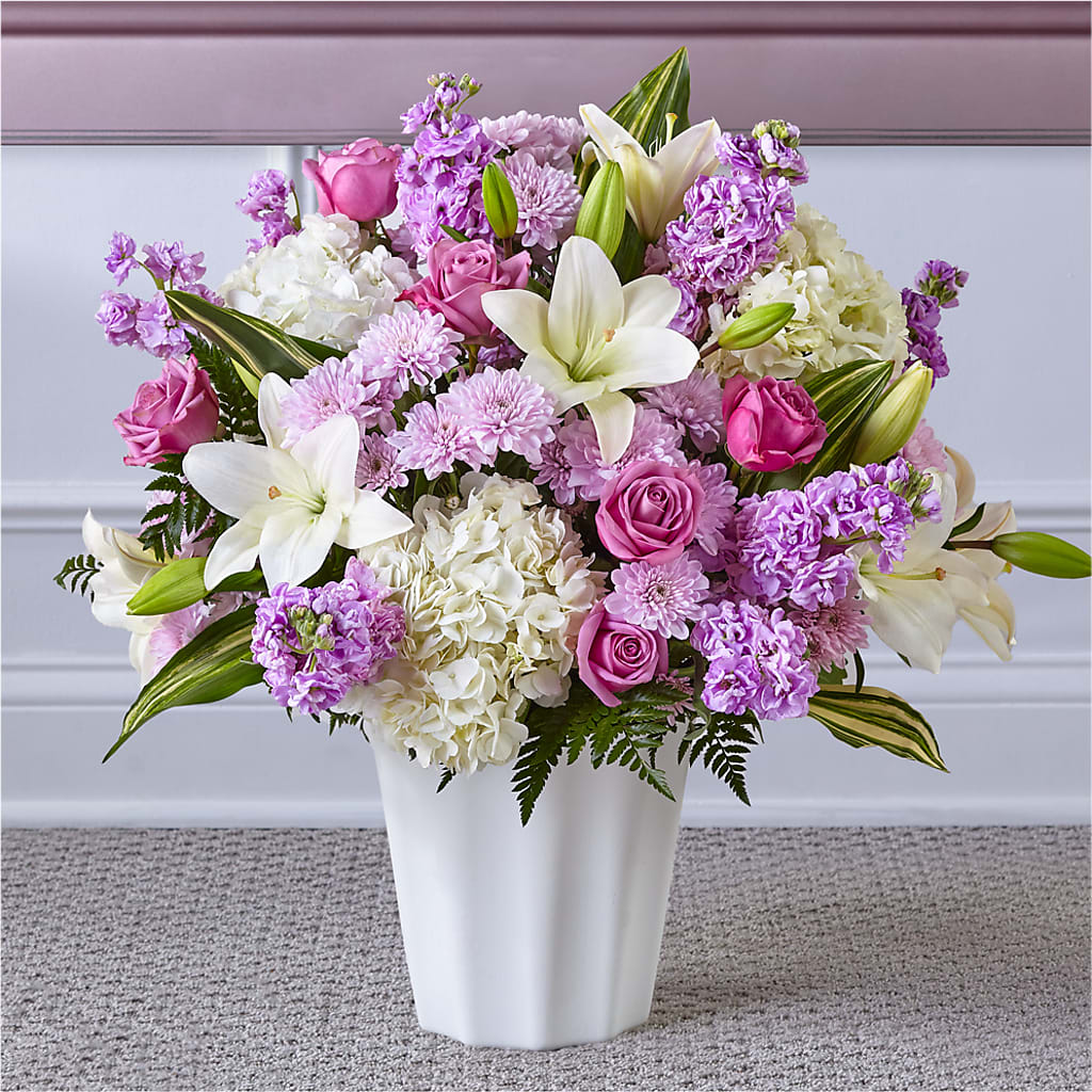 Heaven Sent Floor Basket – FUJI'S ALADDIN FLOWERS, National City CA