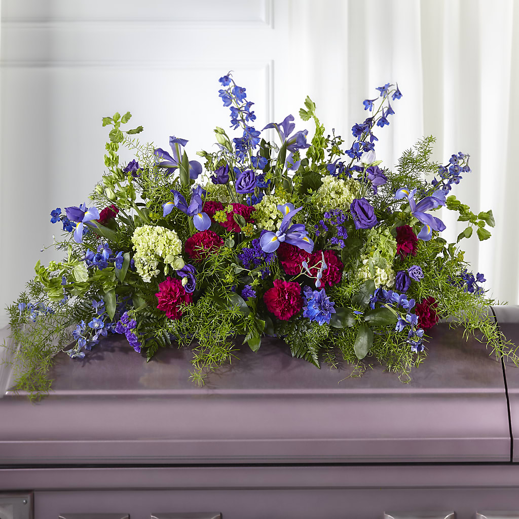 Always Treasured Casket Spray – FUJI'S ALADDIN FLOWERS, National City CA