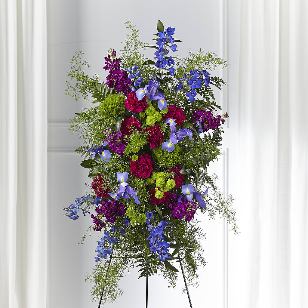 Heavenly Skies Standing Spray – FUJI'S ALADDIN FLOWERS, National City CA