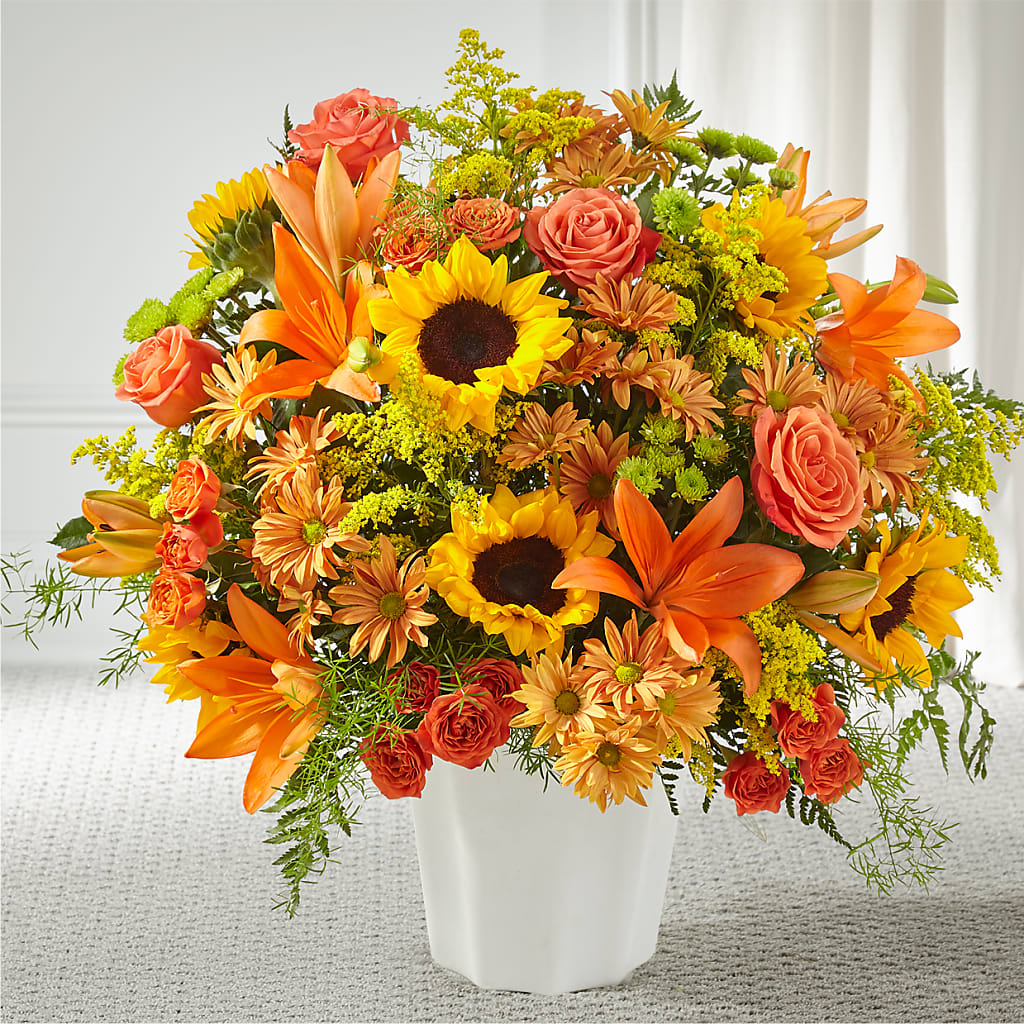Harvest Thoughts Floor Basket – FUJI'S ALADDIN FLOWERS, National City CA