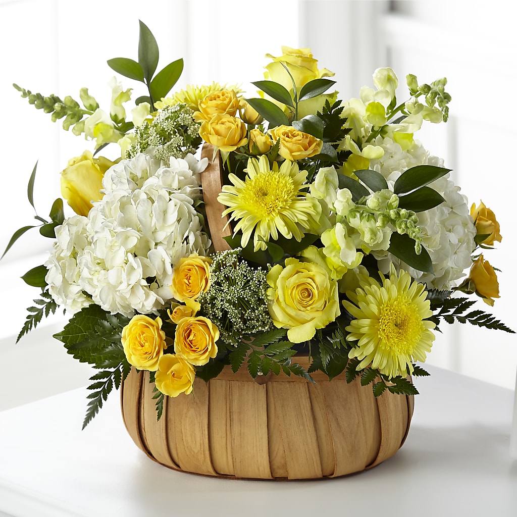 Rustic Remembrance Basket – FUJI'S ALADDIN FLOWERS, National City CA