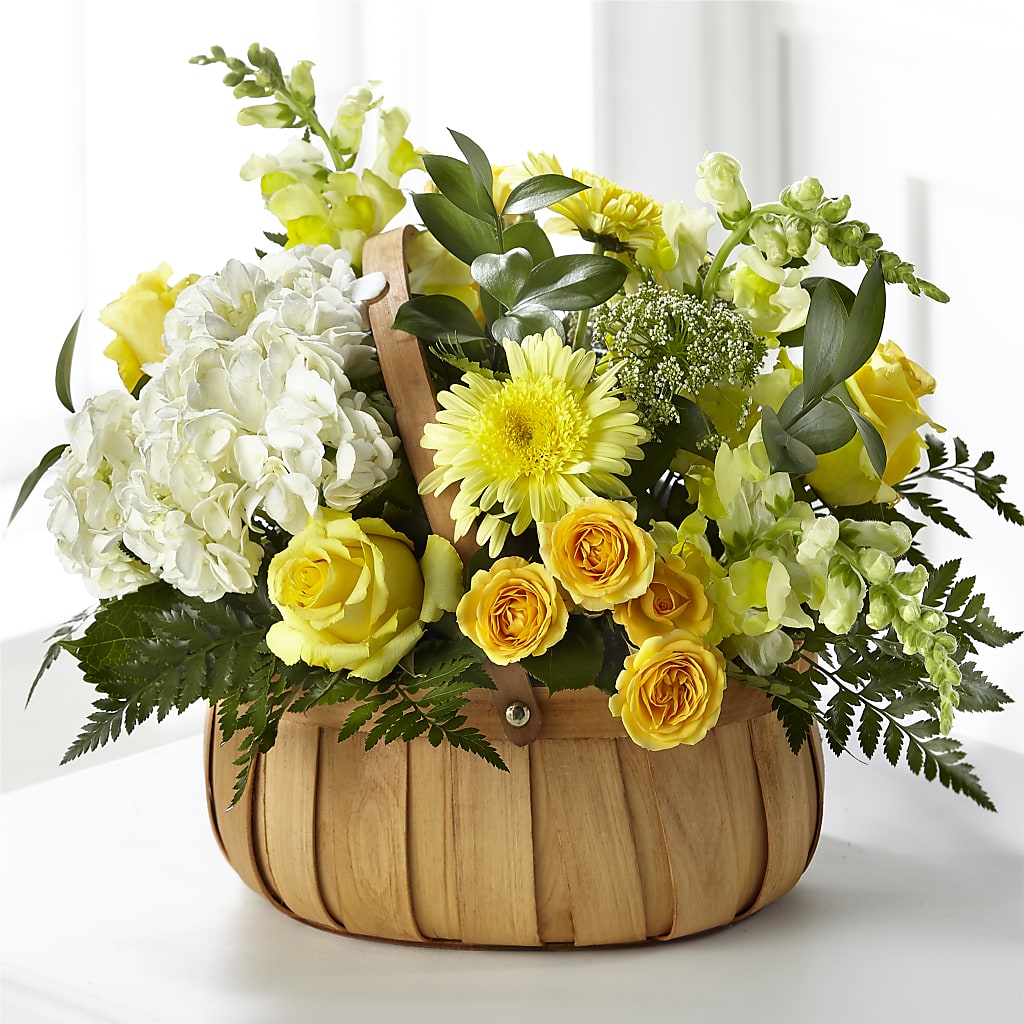 Rustic Remembrance Basket – FUJI'S ALADDIN FLOWERS, National City CA