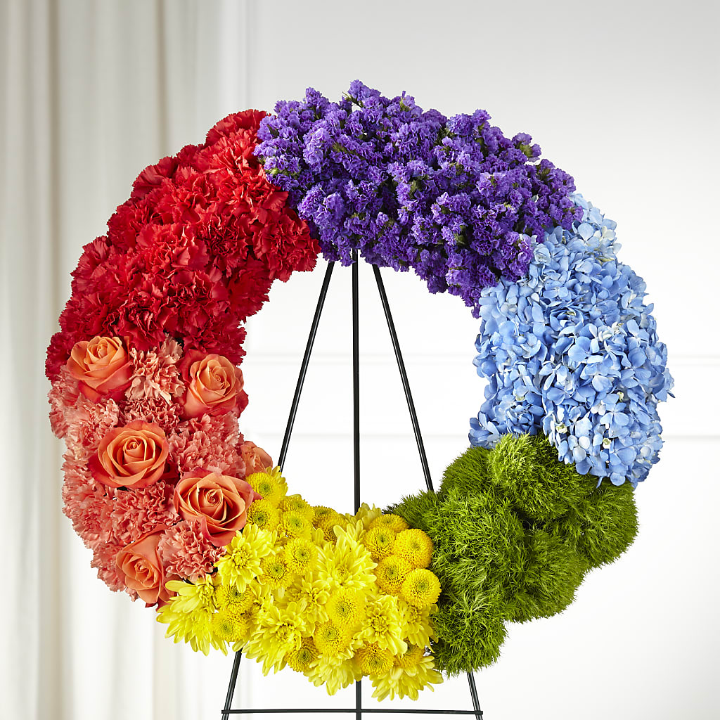 Circle of Love Wreath – FUJI'S ALADDIN FLOWERS, National City CA