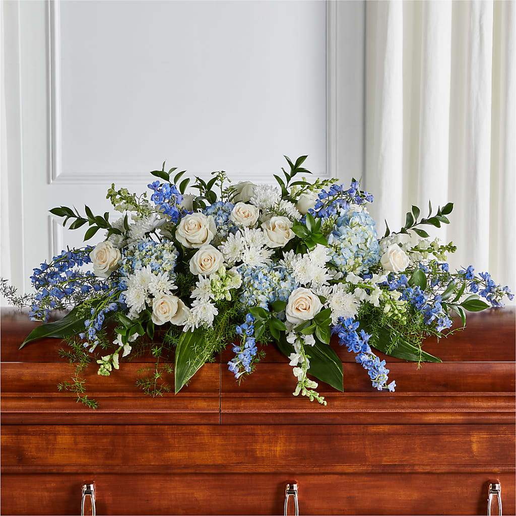 Timeless Essence Casket Spray – FUJI'S ALADDIN FLOWERS, National City CA