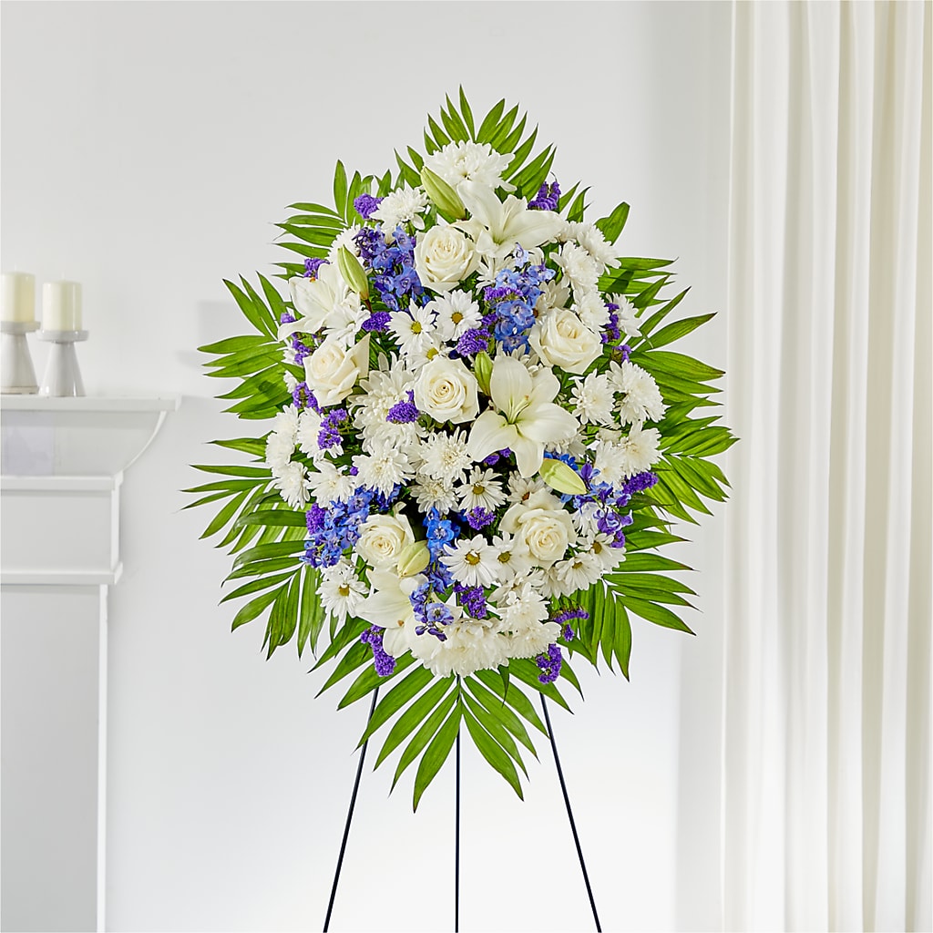 At Rest Standing Spray – FUJI'S ALADDIN FLOWERS, National City CA