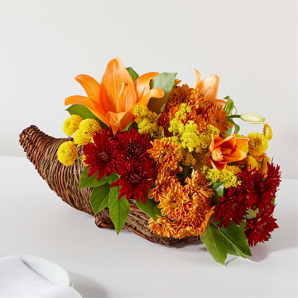 Bouquet of Blessings Cornucopia – FUJI'S ALADDIN FLOWERS, National City CA