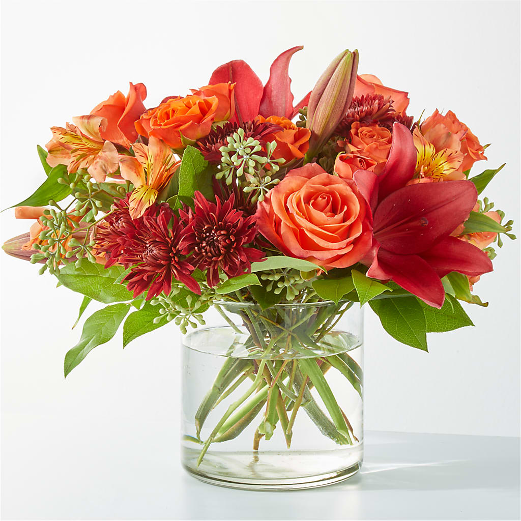 Crimson Leaves Bouquet – FUJI'S ALADDIN FLOWERS, National City CA
