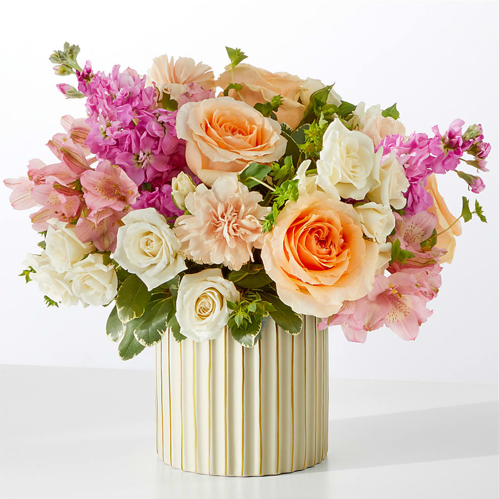 Paradise Bouquet with Ivory Vase – FUJI'S ALADDIN FLOWERS, National City CA