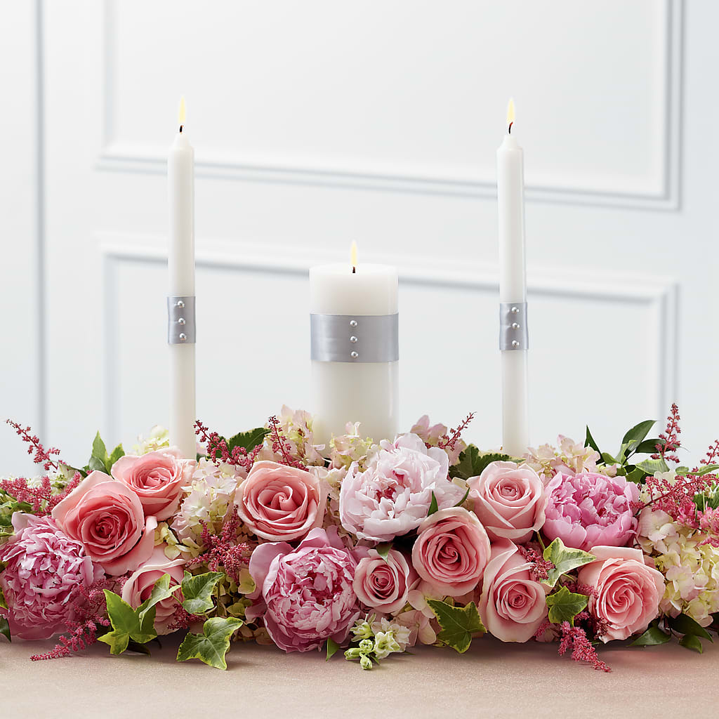 Worldwide Romance Unity Candle Arrangement – FUJI'S ALADDIN FLOWERS, National City CA