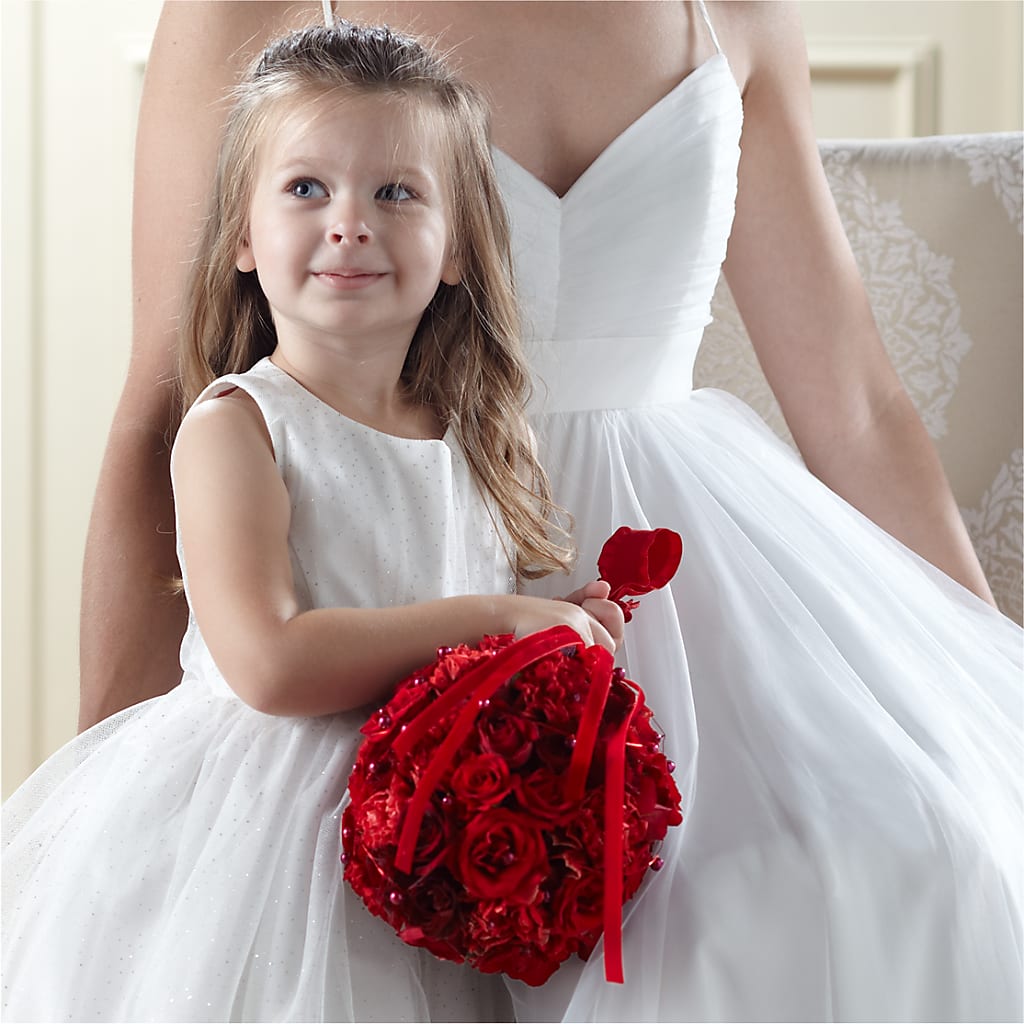 Pure at Heart Flower Girl Arrangement – FUJI'S ALADDIN FLOWERS, National City CA