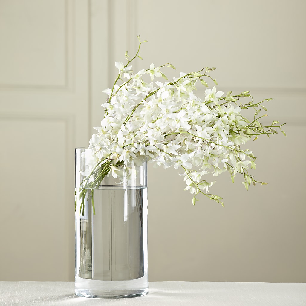 White Dendrobium Bouquet – FUJI'S ALADDIN FLOWERS, National City CA
