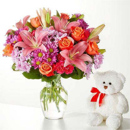 One and Only Bouquet and Bear Bundle – FUJI'S ALADDIN FLOWERS, National City CA