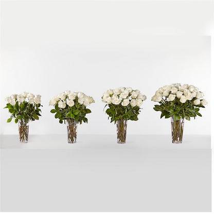 Long Stem White Rose Bouquet – FUJI'S ALADDIN FLOWERS, National City CA