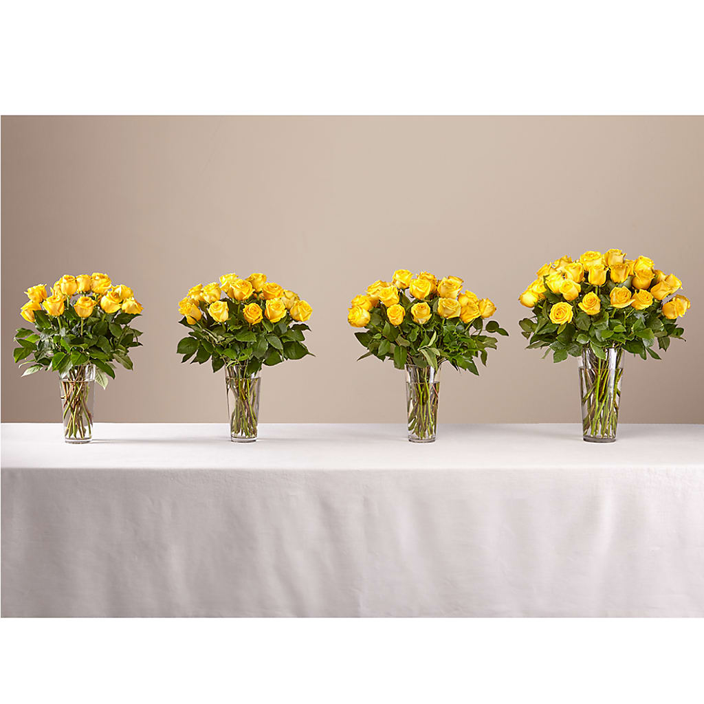 Long Stem Yellow Rose Bouquet – FUJI'S ALADDIN FLOWERS, National City CA