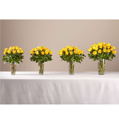 Long Stem Yellow Rose Bouquet – FUJI'S ALADDIN FLOWERS, National City CA