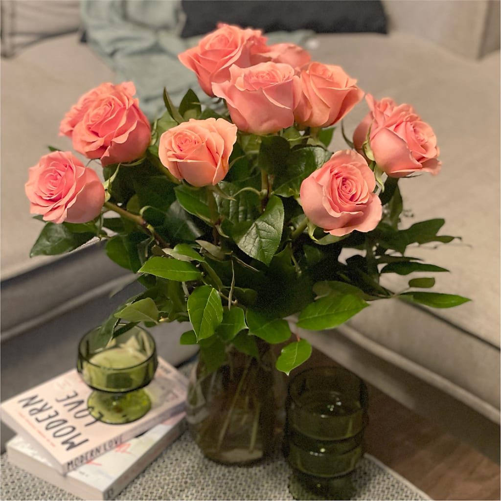 Long Stem Pink Rose Bouquet – FUJI'S ALADDIN FLOWERS, National City CA