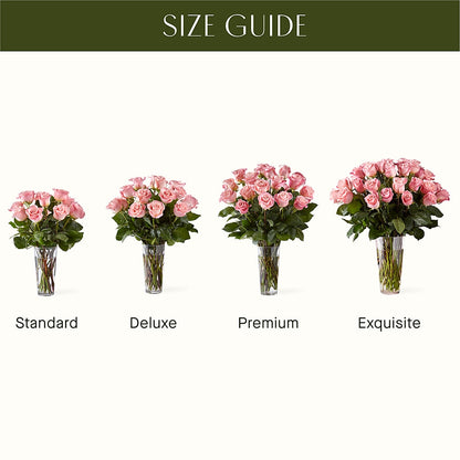 Long Stem Pink Rose Bouquet – FUJI'S ALADDIN FLOWERS, National City CA
