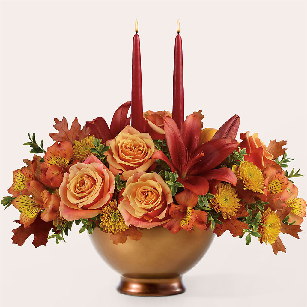 Harvest Table Centerpiece – FUJI'S ALADDIN FLOWERS, National City CA