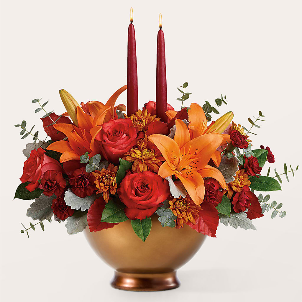 Fruits of Fall Centerpiece – FUJI'S ALADDIN FLOWERS, National City CA