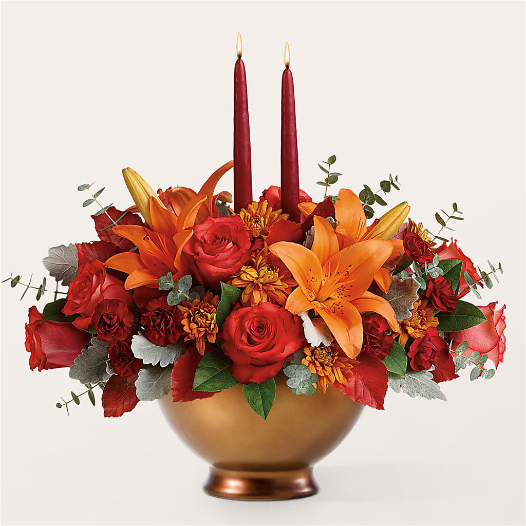 Fruits of Fall Centerpiece – FUJI'S ALADDIN FLOWERS, National City CA