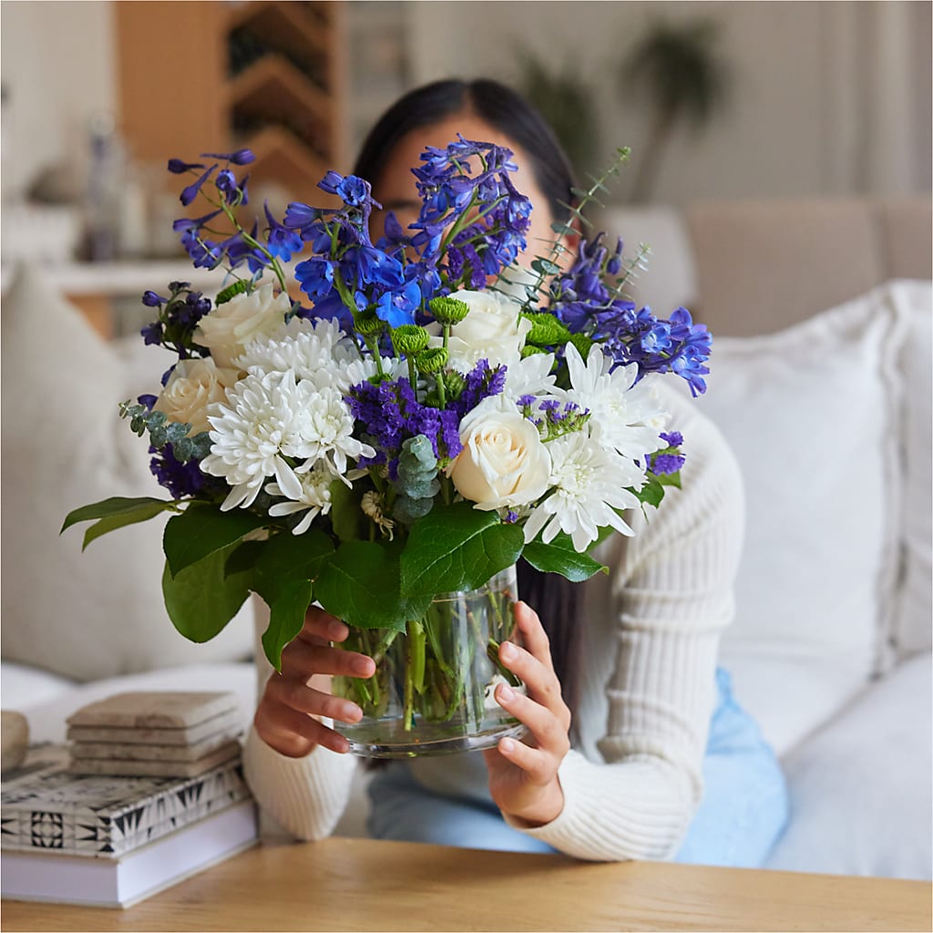 Cerulean Waves Bouquet – FUJI'S ALADDIN FLOWERS, National City CA
