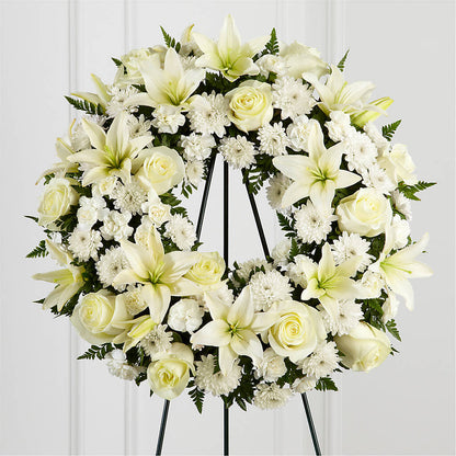 Treasured Tribute Wreath – FUJI'S ALADDIN FLOWERS, National City CA