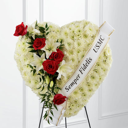 Heartfelt Hero Standing Heart – FUJI'S ALADDIN FLOWERS, National City CA