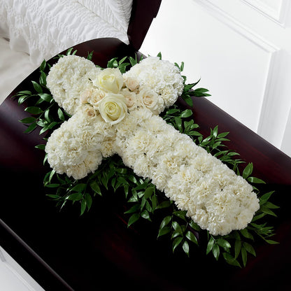Peaceful Memories Casket Spray (Standard) – FUJI'S ALADDIN FLOWERS, National City CA