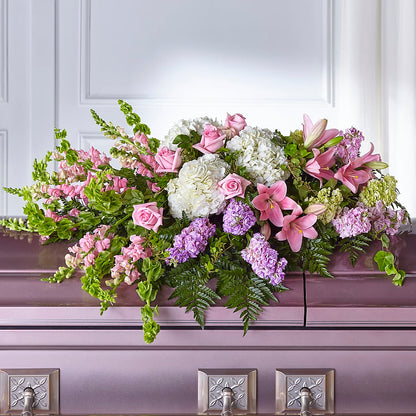 Life's Gratitude Casket Spray – FUJI'S ALADDIN FLOWERS, National City CA