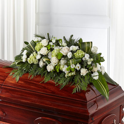 Hopeful Gesture Casket Spray – FUJI'S ALADDIN FLOWERS, National City CA