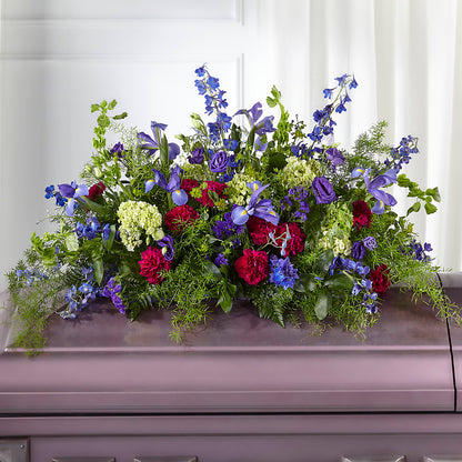 Always Treasured Casket Spray – FUJI'S ALADDIN FLOWERS, National City CA