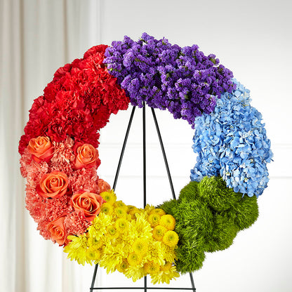 Circle of Love Wreath – FUJI'S ALADDIN FLOWERS, National City CA