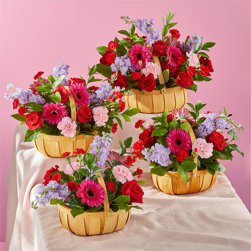 Pink Picnic Basket – FUJI'S ALADDIN FLOWERS, National City CA