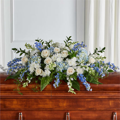 Timeless Essence Casket Spray – FUJI'S ALADDIN FLOWERS, National City CA