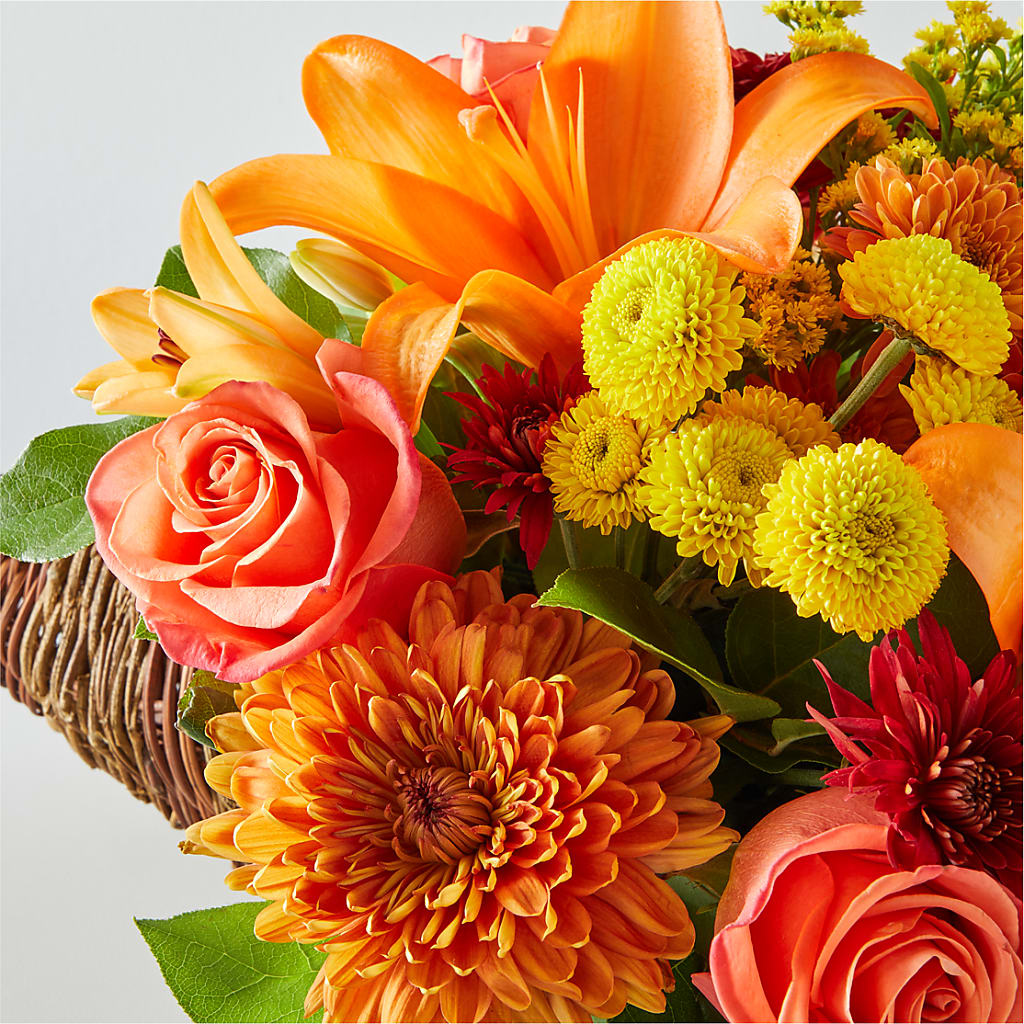 Bouquet of Blessings Cornucopia – FUJI'S ALADDIN FLOWERS, National City CA